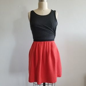 2 for 30 Sandro red A-line flare skirt